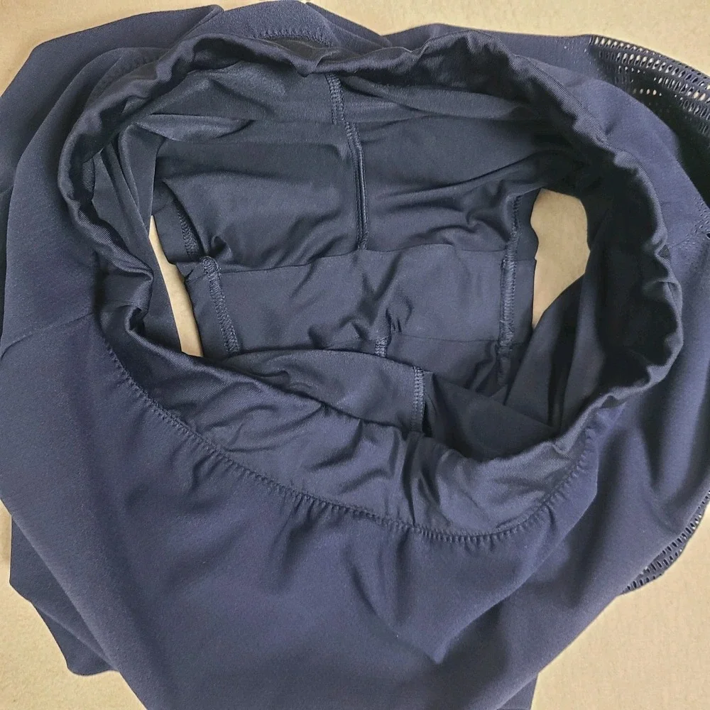 Adidas Stella McCartney Skort L Navy Blue Stretch Athletic‎ Tennis Activewear